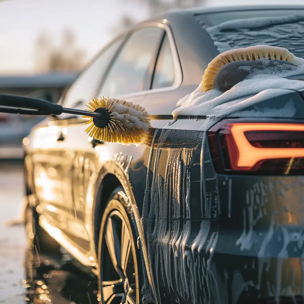 Glanzende Auto’s: Borstel of Spons?